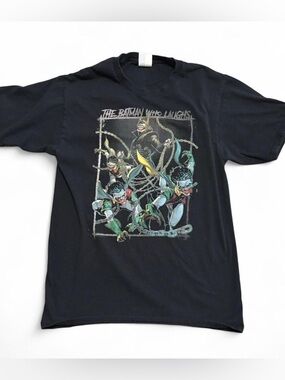 Port & Company Black “The Batman Who Laughs” Graphic Tee Small